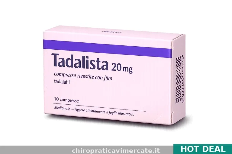 Acquistare Tadalista 5mg, 10mg, 20mg a €0,55 senza ricetta